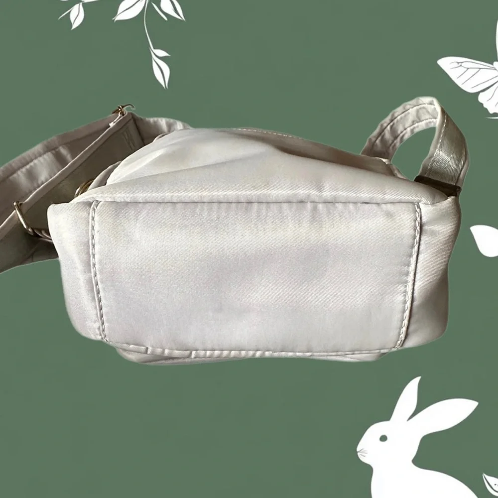 LAUNDRY by Shelli Segal Taupe Nylon Crossbody Bag
